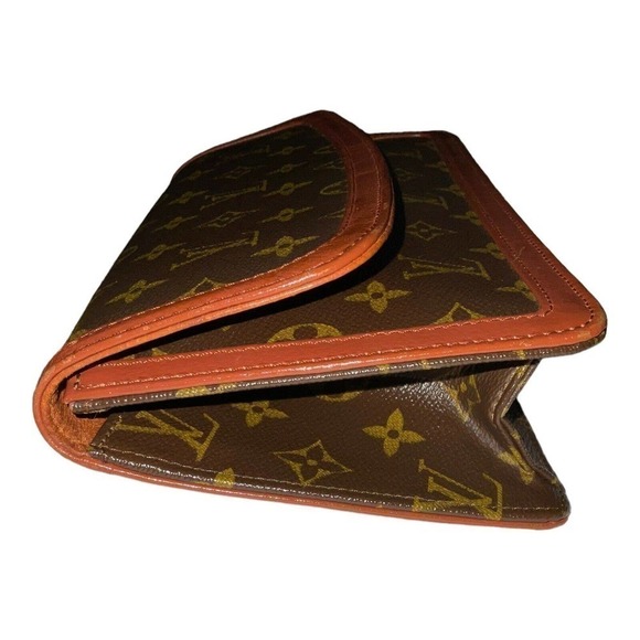 Louis Vuitton Pochette Dame Clutch GM Brown Leather - Picture 6 of 16